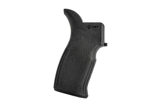 MFT Engage Enahnced AR-15 pistol grip in black with undercut, beavertail, palm swell, and pebble texture.